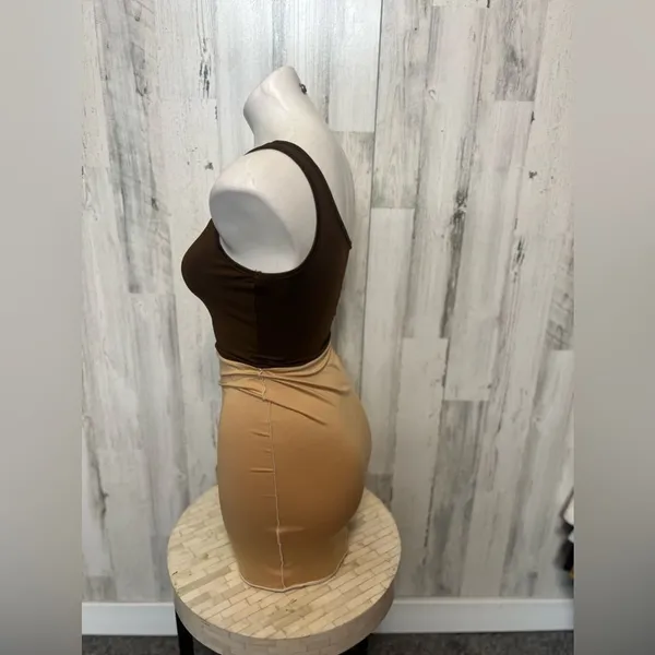 Brown mini dress size small Brown - Image 3