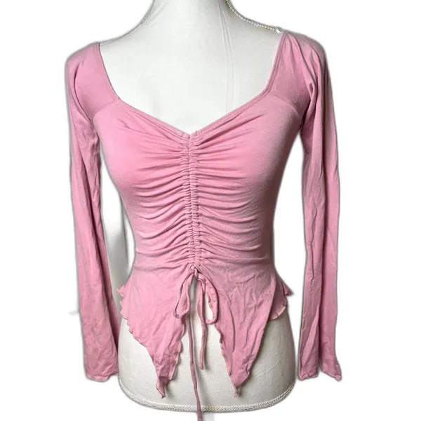 Urban outfitters Cadence Cinched Flyaway Top Size XS Y2k New With Tags - Image 6