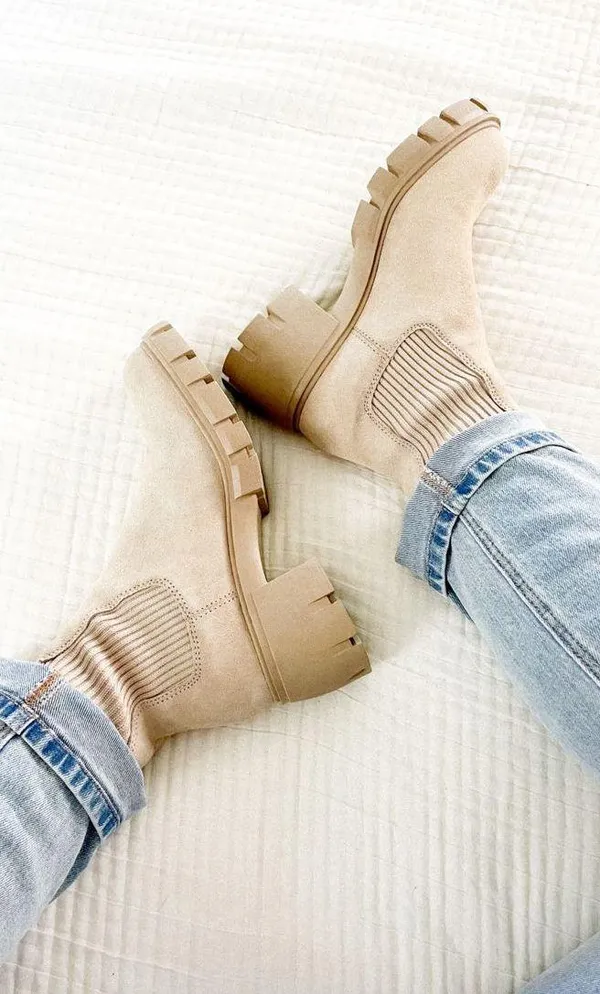 Steve Madden Hayle Suede Leather Chunky Boots - Image 8