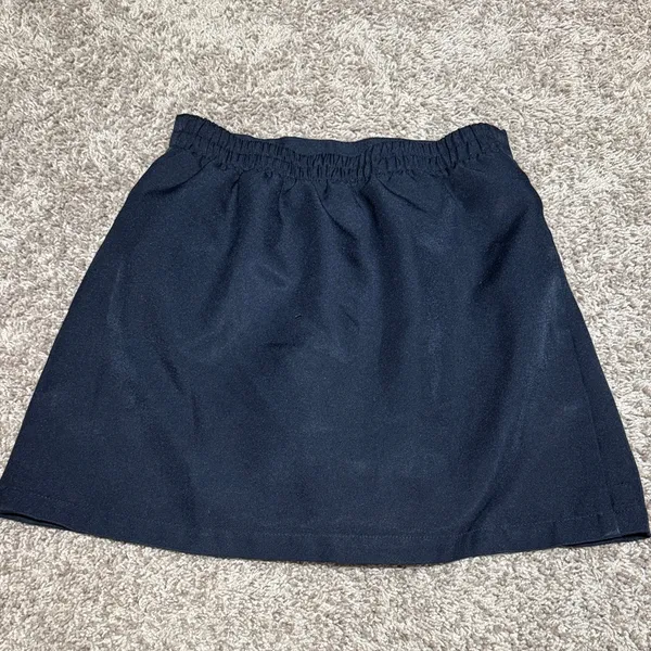 Izod Dark Navy Pleated Skater Mini Skirt / AA6 - Image 4