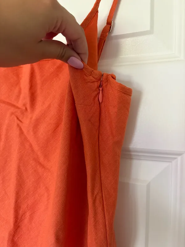 Abercrombie Linen Slip Dress - Image 3