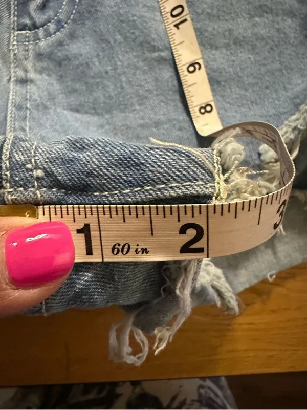 Princess Polly distressed denim shorts 8 jorts - Image 9