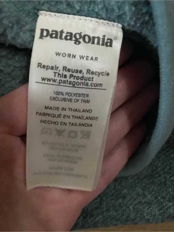 Patagonia Women's Quarter-Zip Fleece Pullover in Heather Blue — Size Small - Image 4