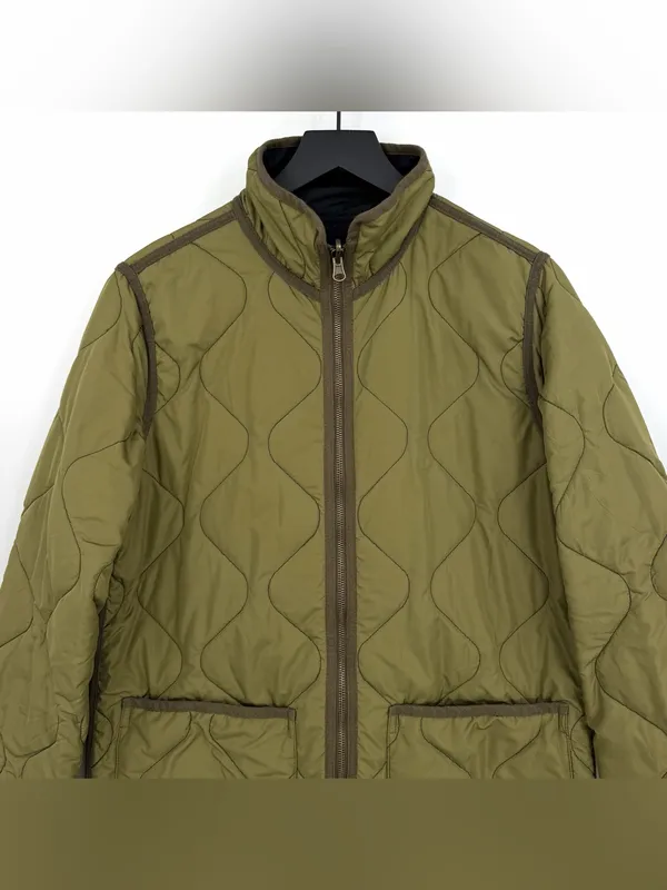 TREAD & SUPPLY Nixie Jacket Reversible Olive Green Black S - Image 2