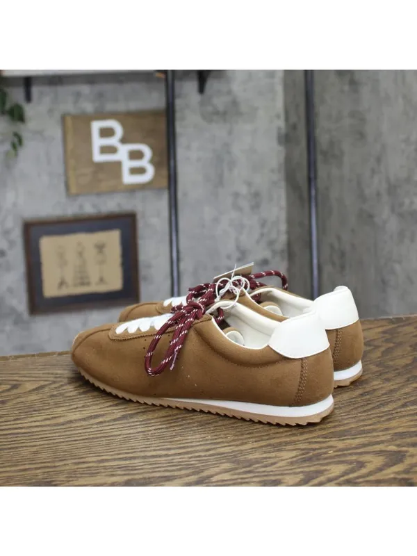 NWT Universal Thread JoJo Sneakers Double Lace Low Top 94462314 Brown 7.5M - Image 3