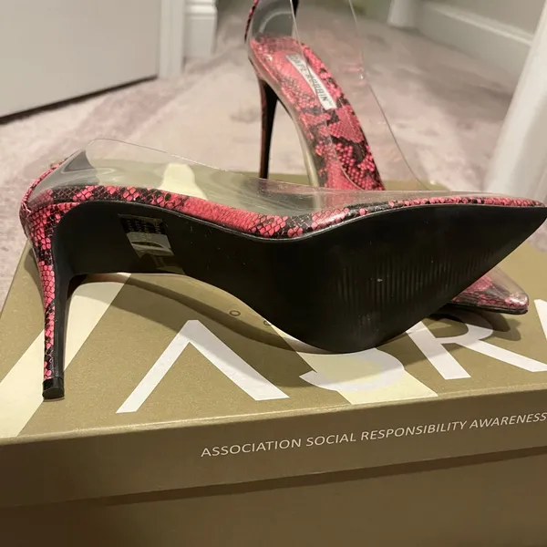 Nwot Cape Robbin Clear Transparent Pink Snake Pumps 9 - Image 8