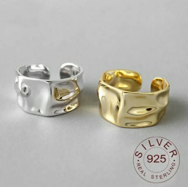 NEW Hammered‎ Yellow Gold Plated Ring - Image 4