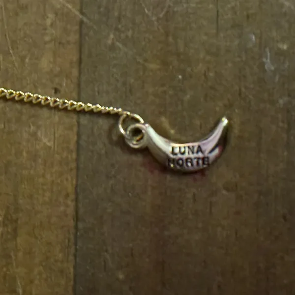 Luna Norte gold tone druzy quartz pendant necklace - Image 5