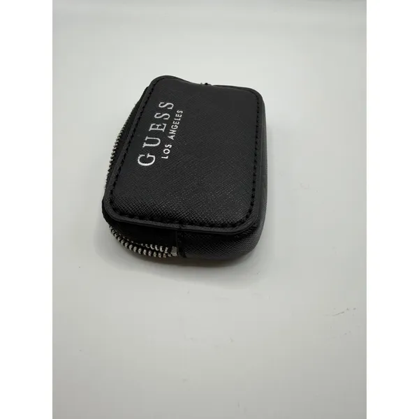 Guess Los Angeles Black Saffiano Mini Coin Purse Key Pouch Clip On‎ Accessory - Image 7