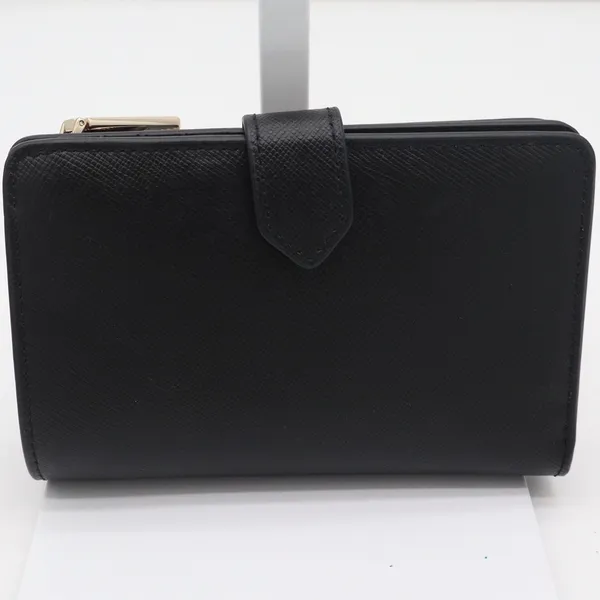 Kate Spade Staci Black Saffiano Leather Medium Bifold Wallet New - Image 4
