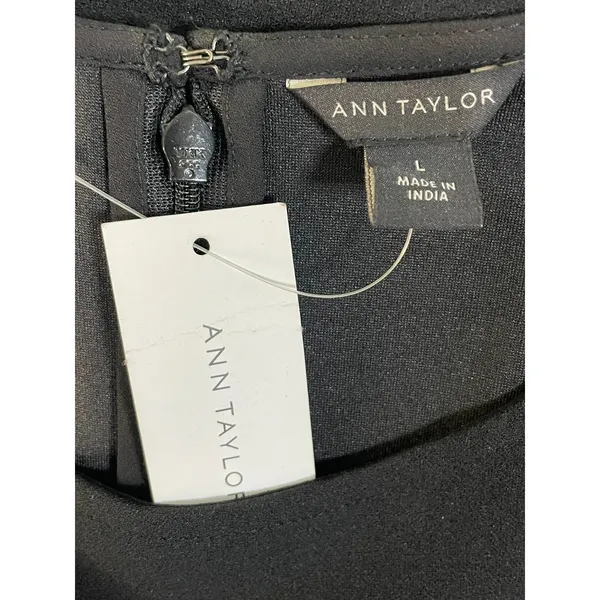 Ann Taylor Women's Sleeveless Sequined Fringe Trim Top Size Large - Image 3