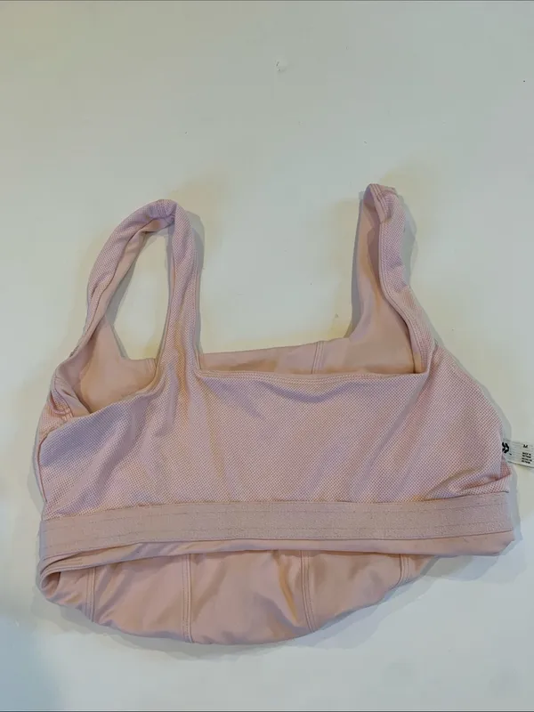 all in motion Womens Medium Light Pink Performance Cropped Tank Active Bralette - Image 6