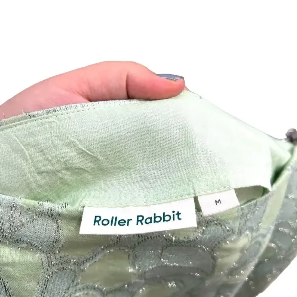 Roller Rabbit Clermont Blanche Lurex A-Line Skirt‎ in Mint Green Size Medium - Image 7