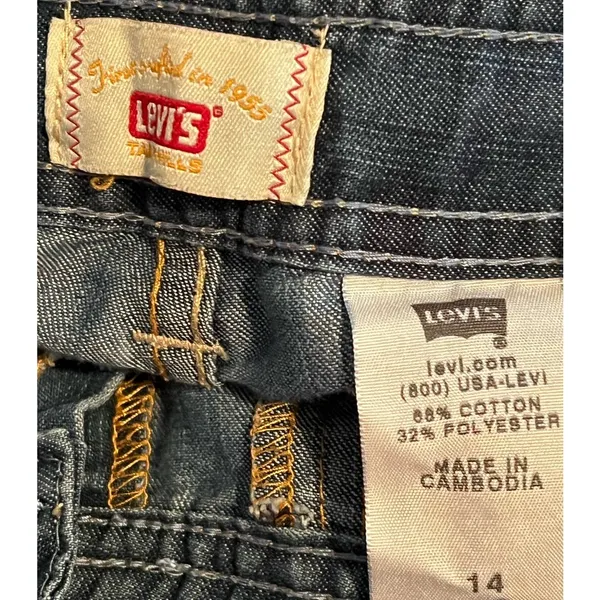 Levi's Tab Twills Women's‎ Jeans/Capris Tie Waist Size 14 28 1/2" Inseam x 17" - Image 5