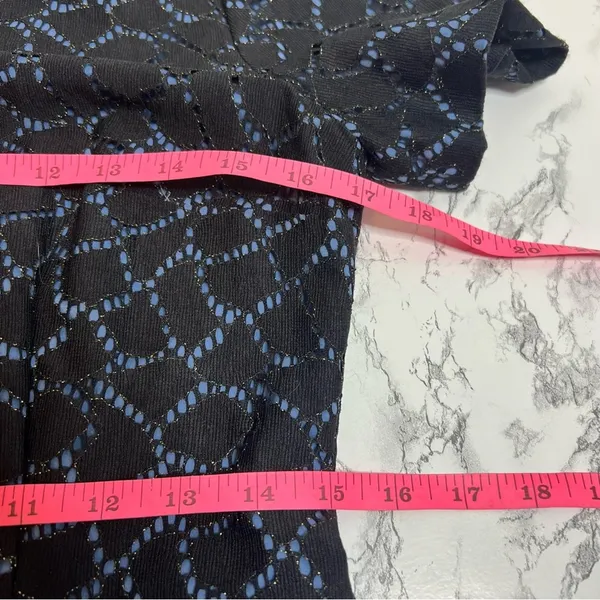 Anthropologie Plenty by Tracy Reese‎ Frankie metallic lace dress Sz 4 - Image 5