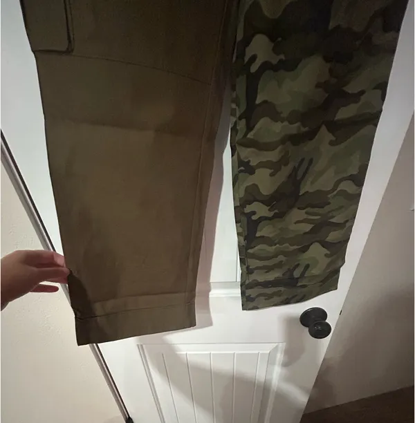 Choosy Trousers in Olive and Camo - Image 3