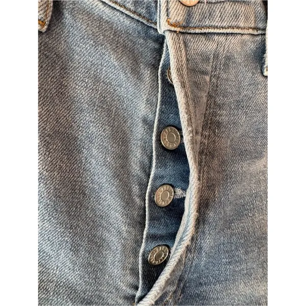 AGOLDE Nico High Rise Slim Jeans Light Wash Button Fly Size 26 - Image 5
