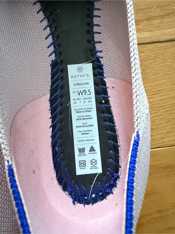 NWOT Rothy’s The Point Flats Size 9.5 Petal Pink - Image 8