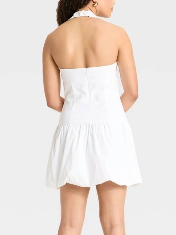 wild fable White Halter Babydoll Mini Dress XL NWT - Image 2