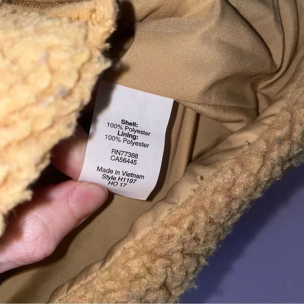 J Crew Size S Teddy Sherpa Vest Brown - Image 4