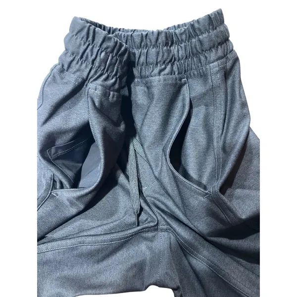 Outdoor Voices Gray Elastic Waist Drawstring Shorts S 86% Polyester 14% Spandex - Image 6
