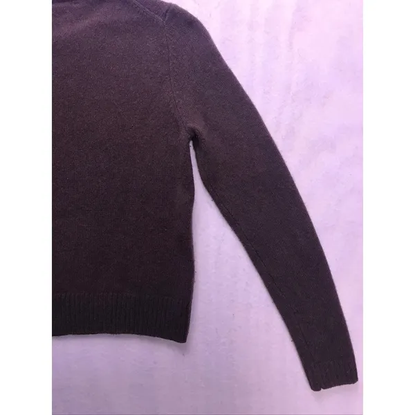 Zara Wool Crewneck Sweater Womens Small Brown Ribbed Knit Pullover‎ - Image 10