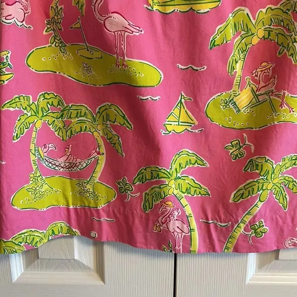 Lily Pulitzer Women’s Pink Flamingo Palm Tree & Golf Vacation Dress - Image 3