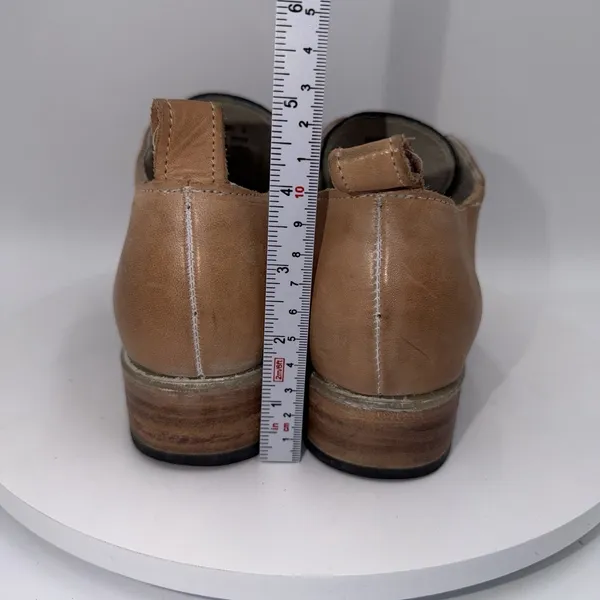 Freebird Mabel Oxfords Western Tan Turquoise Distressed Leather Bootie Size 9 - Image 5
