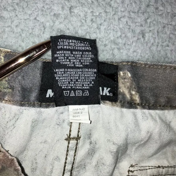 Mossy Oak Cargo Pants Women Medium Camo‎ Break-Up Pink Logo Drawstring Hem - Image 12