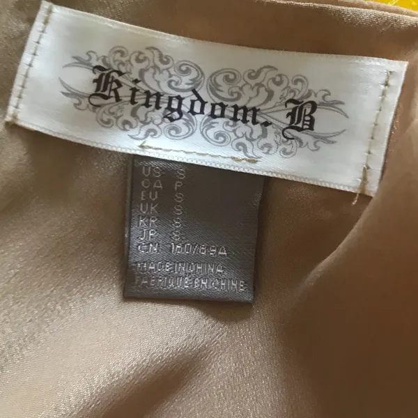 Kingdom B Beige Short Sleeveless Dress Size S - Image 5