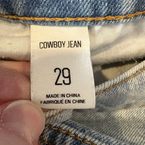 BDG Urban Outfitters Women's Cowboy Jean‎ Blue Size 29 Chewed Hem - Image 8