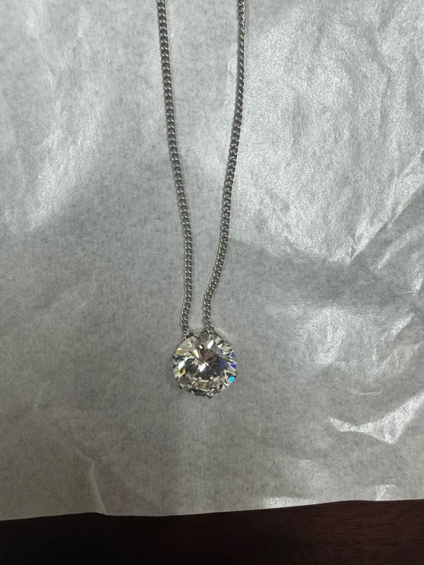 NWT Paparazzi Clear Cubic Zirconia Earrings and Necklace in Silver - Image 3