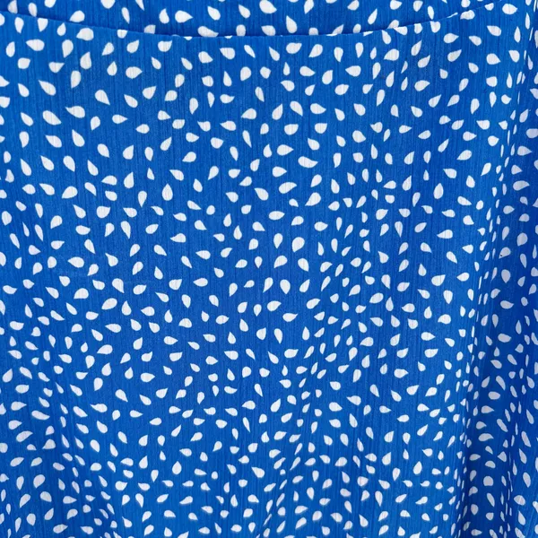 Hello Molly Blue Print Lorelai Mini Dress ruffle sleeve tie front flirty medium - Image 3