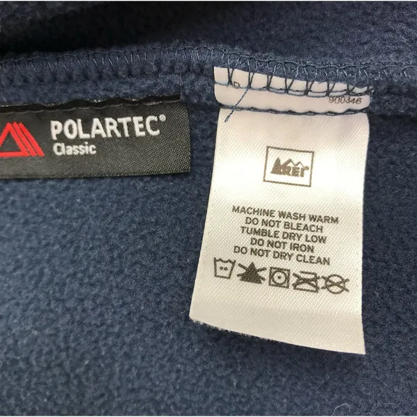 REI Polartec Fleece Full Zip Jacket Women M Blue Active Outdoor Everyday Comfort - Image 12