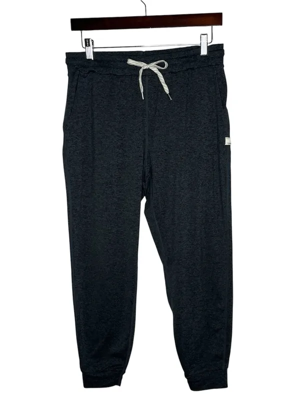 Vuori Charcoal Heather Mid Rise Performance Jogger Sweatpants Lounge Athleisure - Image 3