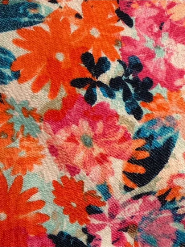 J. Crew Floral watercolor Mid-Rise Shorts in Orange, Pink & Teal 4 - Image 4
