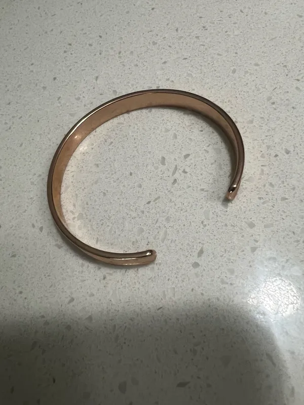 Rose Gold Stainless Steel Adjustable Hair Tie Holder Bracelet Bangle - Image 4