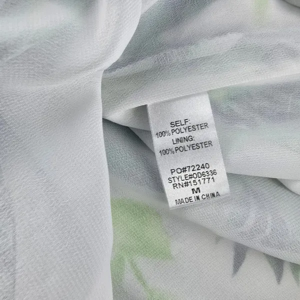 Gilli 15G Women's‎ White Tropical Leaf Print Halter Neck Maxi Dress - Size M - Image 4