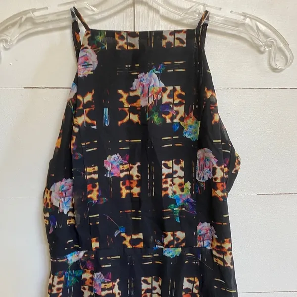 MINKPINK Jungle Fever Maxi Dress Multi Leopard Floral‎ Print XS IS15S1473 NEW - Image 6