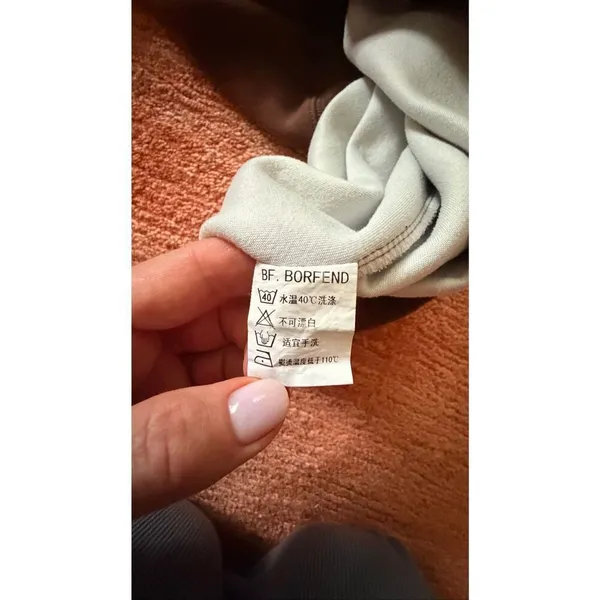 BORFEND Brown Graphic Hoodie Oversized Unisex Size M - Image 8