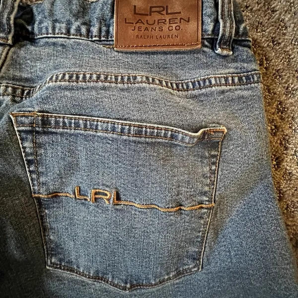 LRL Lauren Jeans Classic Straight Blue Denim Jeans Womens Size 10‎ - Image 6