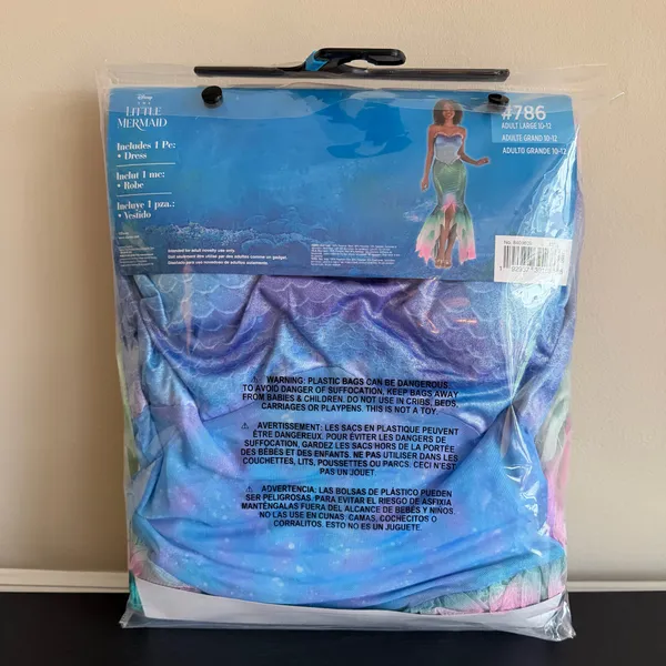 Disney The Little Mermaid Ariel Adult L Costume Dress Multicolor 786 - Image 2