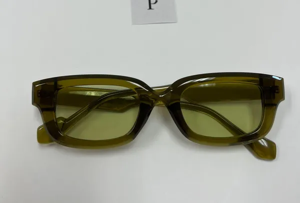 Rectangle Olive Green Sunglasses / Small Olive Green Sunglasses - Image 5