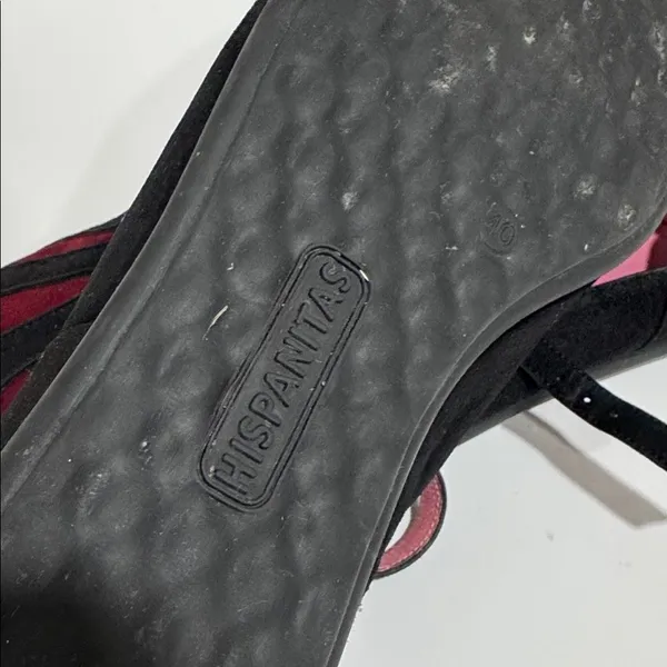 Hispanitas black Mary Jane or T-strap ballerina flat Shoes EUC - Image 6