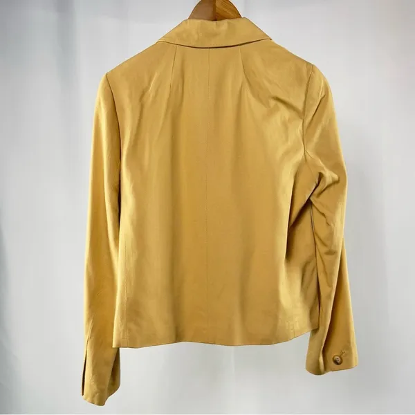 NWT Madewell Notched Lapel Tailored Blazer in Yellow Size‎ Small - Image 3