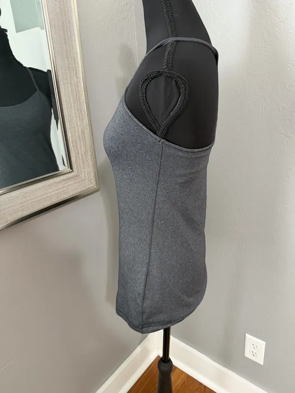 Lululemon Power Y Tank Racerback Yoga Running Athletic Grey Size 6. - Image 3