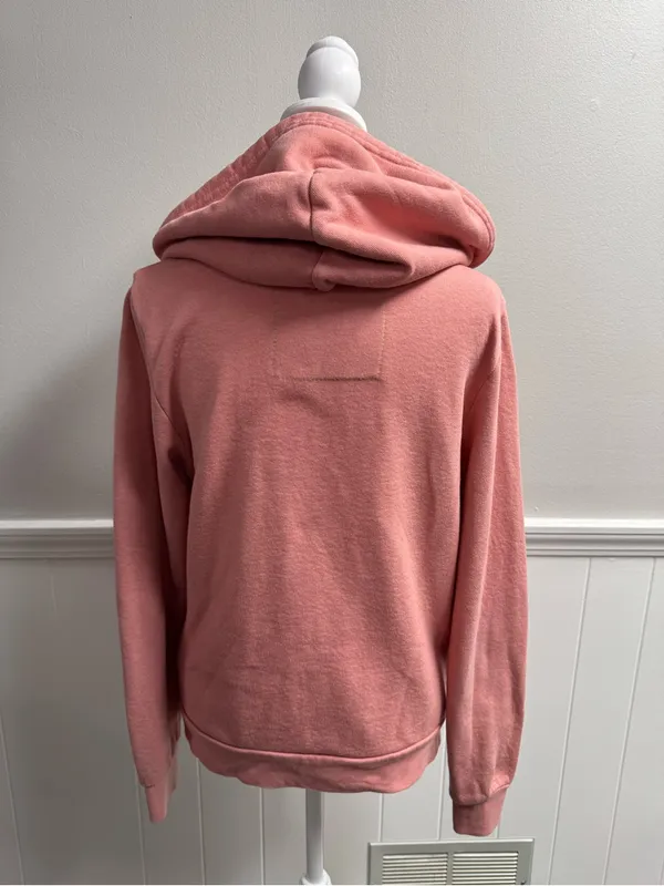 Aviator Nation Womens All Seasons Circle Hoodie Swetshirt Full Zip Pink Small - Image 16