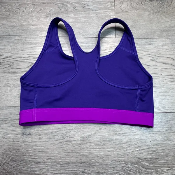 Nike Dri-FIT Womens Purple Snakeskin‎ Logo Racerback Sports Bra Size Small - Image 3