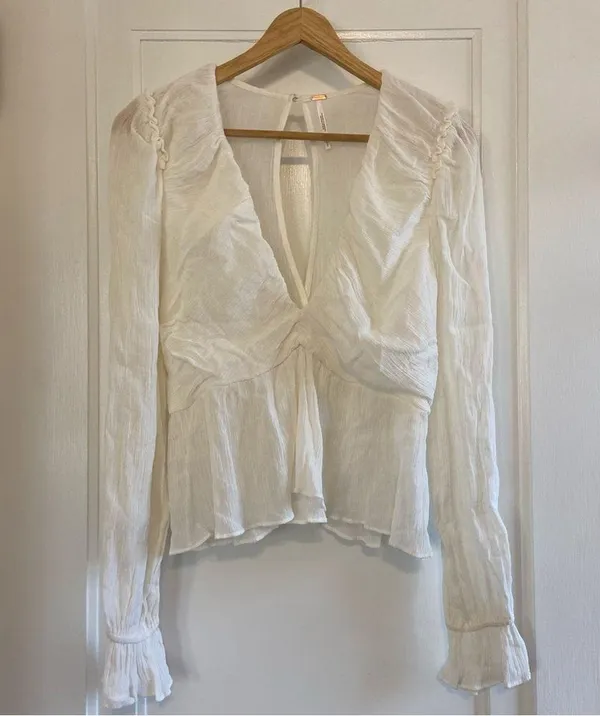 Free People Daia Gauze cropped blouse - Image 3
