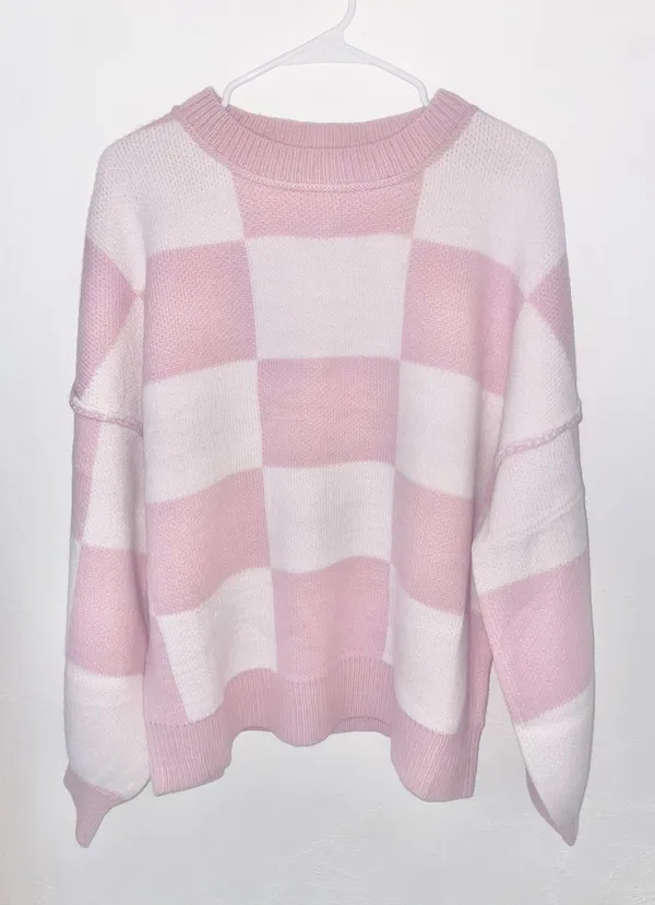 Kimmy Checkered Sweater - Image 3